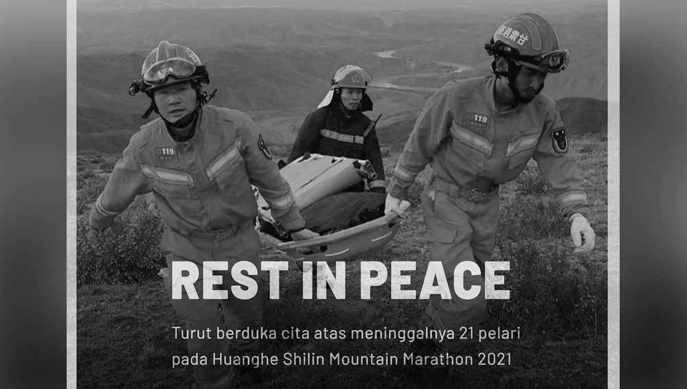 Sebanyak 21 pelari dikabarkan tewas di ajang Huanghe Shilin Mountain Marathon 2021, Sabtu (22/05/21) kemarin. - INDOSPORT
