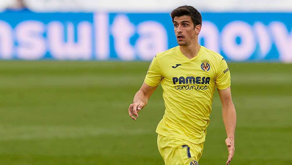 Gerard Moreno, pemain serang Villarreal. Copyright: Ruben Albarran/Pressinphoto/Icon Sport/getty images