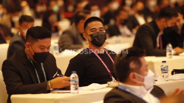 Pemilik klub Persis Solo Kaesang Pangarep menghadairi acara Kongres PSSI 2021 di Hotel Raffles, Jakarta, Sabtu (25/05/21). - INDOSPORT