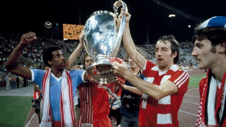 Nottingham Forest menjuarai Liga Champions usai mengalahkan Malmo dalam pertandingan final, 30 Mei 1979.