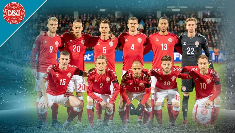 Timnas Denmark di Euro 2020.