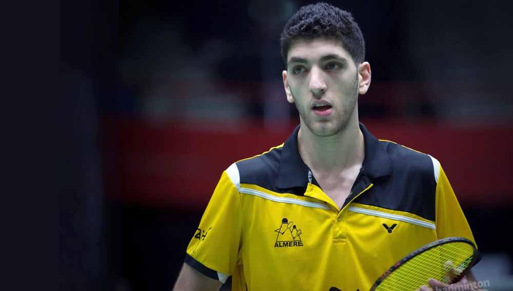 Aram Mahmoud, pemain bulutangkis dari tim pengungsi Olimpiade.