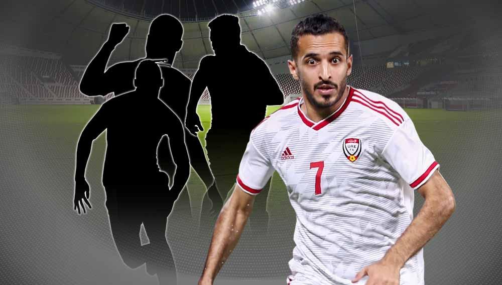 Ali Mabkhout, pemain Timnas United Arab Emirates.