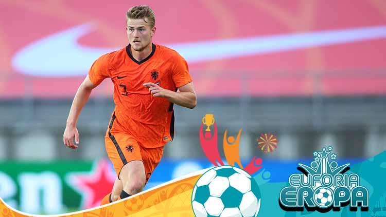 Matthijs De Ligt, pemain Timnas Belanda. Copyright: Fran Santiago/Getty Images