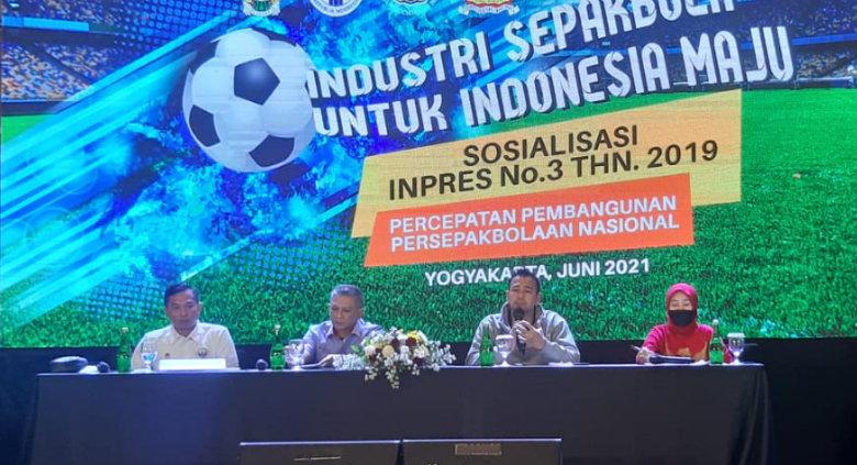 Acara sosialisasi Inpres nomor 3 tahun 2019 di Royal Ambarrukmo, Yogyakarta, Sabtu (12/06/21).
