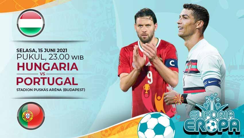 Pertandingan antara Hungaria vs Portugal (Euforia Eropa 2020). Copyright: Grafis:Yanto/Indosport.com