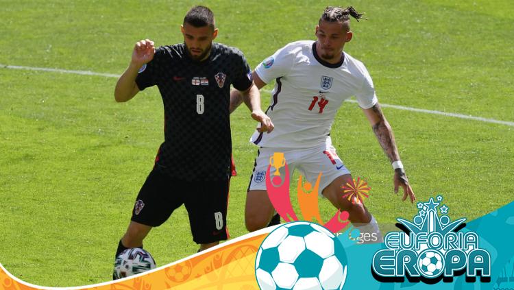 Pemain Timnas Inggris, Kalvin Phillips saat tampil di Euro 2020 - INDOSPORT