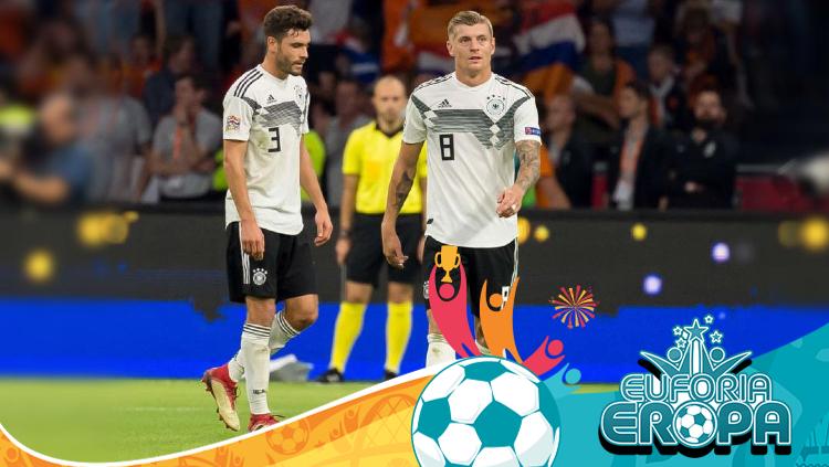 Jonas Hector dan Toni Kroos pemain sepakbola Jerman