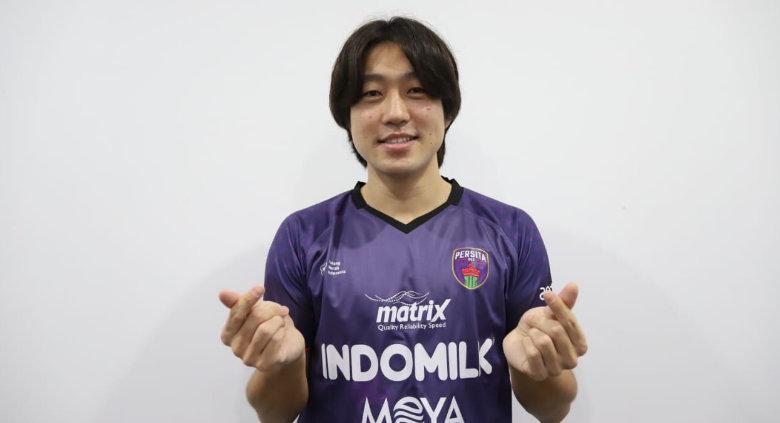 Pemain baru Persita asal Korea Selatan, Bae Sin-yeong.