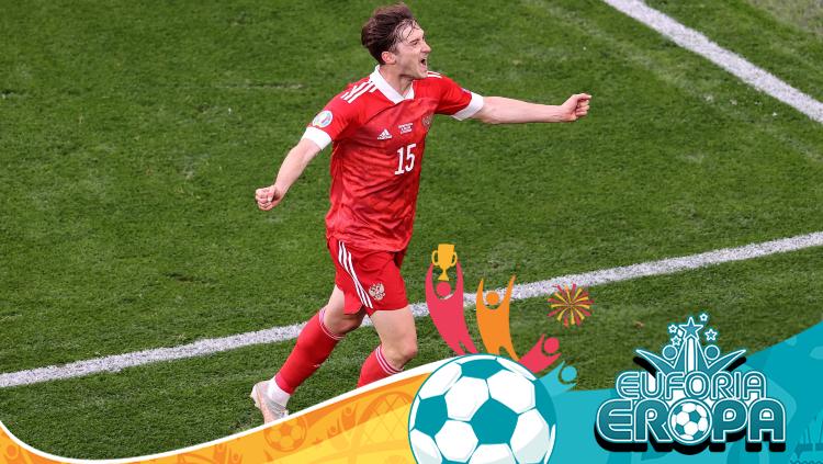 Euro 2020: Selebrasi Aleksei Miranchuk Saat Cetak Gol di Laga Finalndia vs Rusia - INDOSPORT