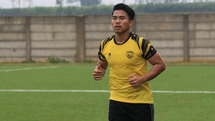 Nurhidayat Haji Haris terlihat berlatih di PSG Pati.