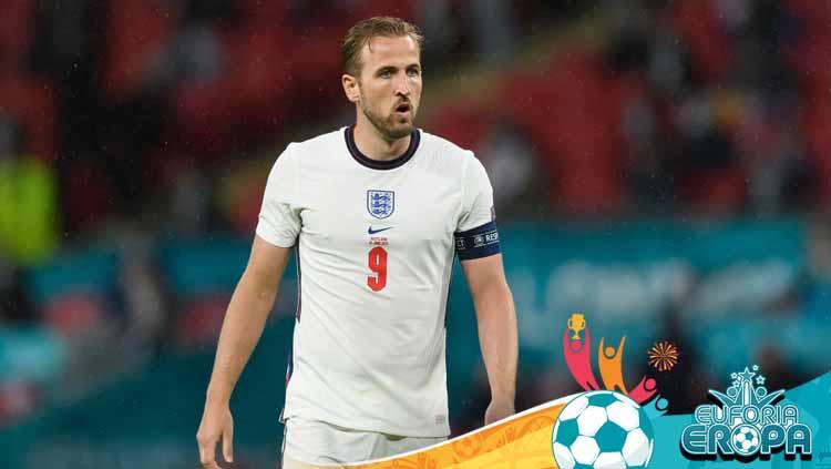 Harry Kane saat berlaga di Euro 2020. Copyright: Vincent Mignott/DeFodi Images via Getty Images