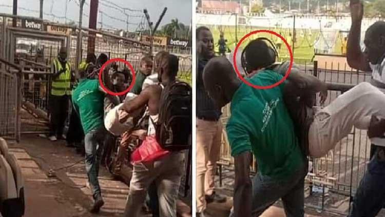 Heboh, Seorang Komentator Liga Utama Ghana Diseret Suporter Gara-gara Celotehan 'Fake Penalty'.