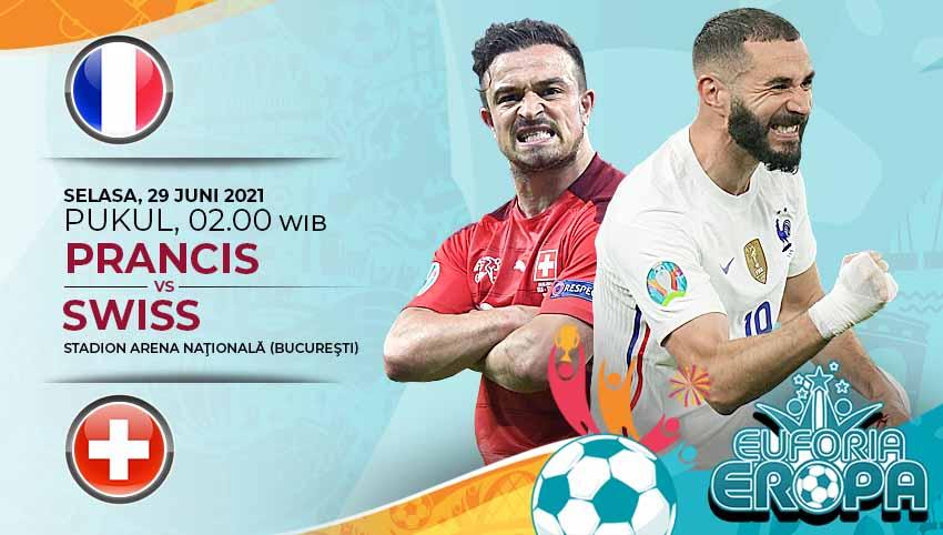 Pertandingan antara Prancis vs Swiss (Euforia Eropa).