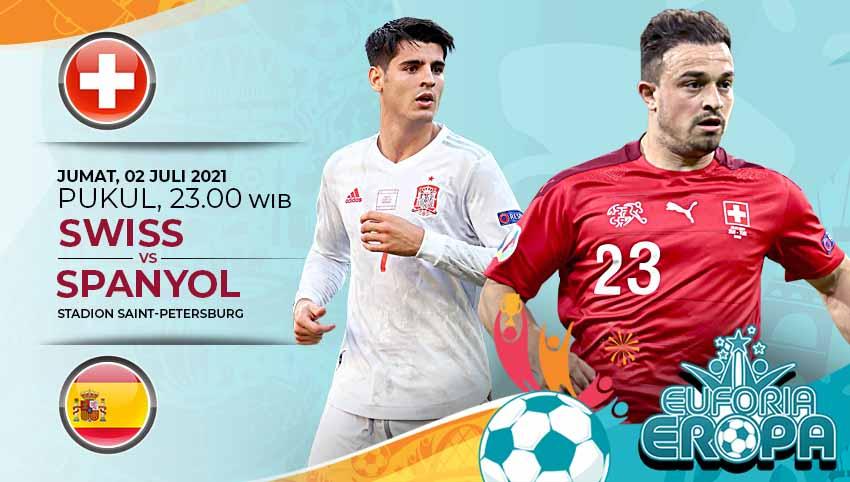 Spanyol akan bertemu Swiss di perempat final Euro 2020, Jumat (02/07/21). Berikut 3 bintang Swiss yang bisa hancurkan impian tim La Furia Roja rajai Eropa.