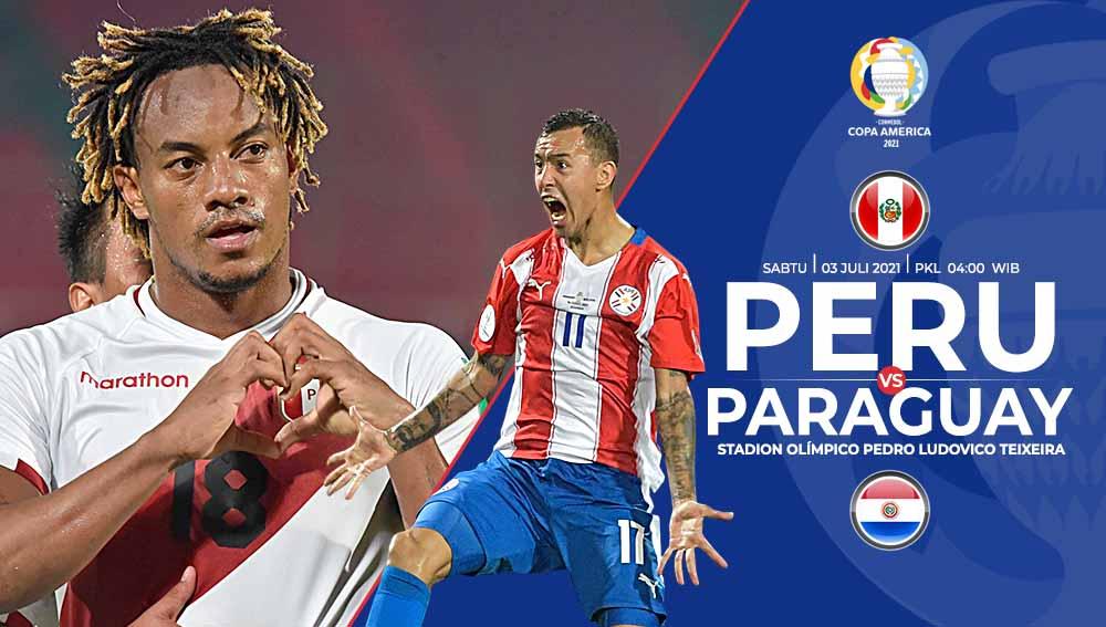 Link Live Streaming Pertandingan Perempat Final Copa America 2021 antara Peru vs Paraguay. - INDOSPORT