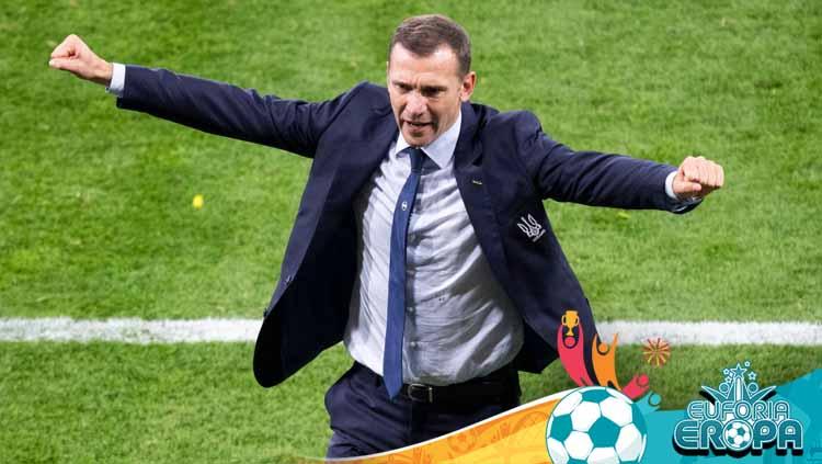 Andriy Shevchenko, pelatih Timnas Ukraina di Euro 2020.