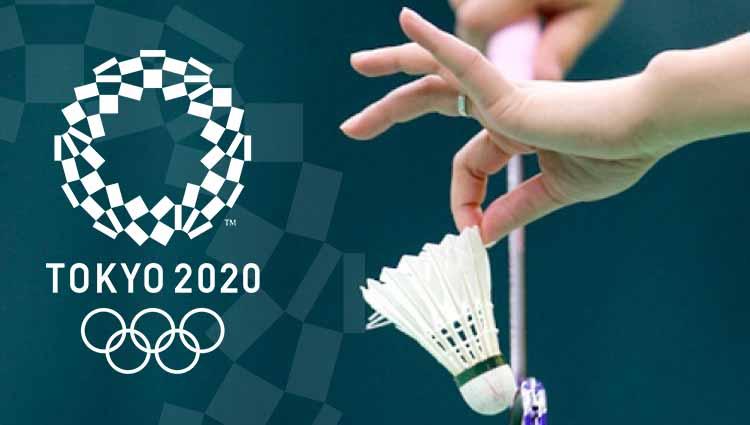 Ilustrasi kejuaraan bulu tangkis Olimpiade Tokyo 2020.