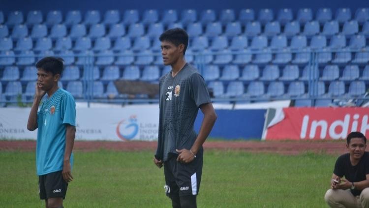 Kiper muda Sriwijaya FC, Rudi Nurdin. - INDOSPORT