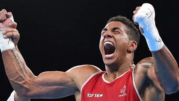 Tony Yoka petinju peraih medali emas Olimpiade Rio 2016.
