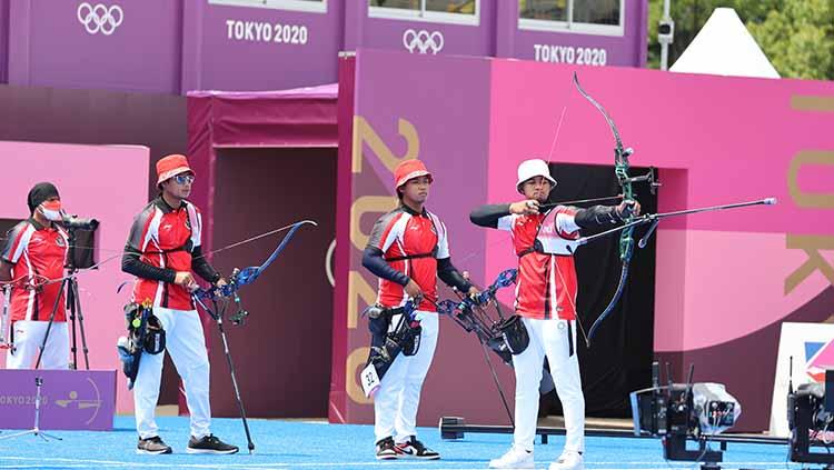 Tim panahan Indonesia di Olimpiade Tokyo 2020. - INDOSPORT