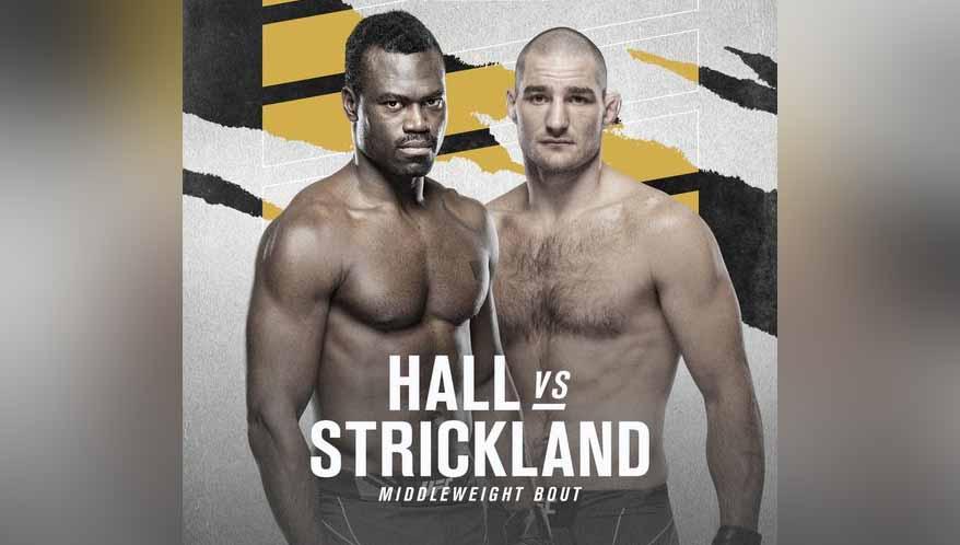Uriah Hall vs Sean Strickland di UFC Vegas 33. - INDOSPORT