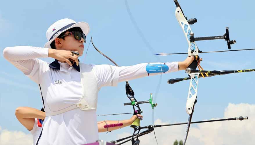 Anggota tim panahan putri Korea Selatan, An San. - INDOSPORT