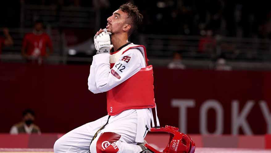 Mohamed Khalil Jendoubi, pejudo asal Tunisia di Olimpiade Tokyo 2020.
