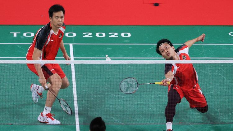 Dengan kemenangan ini, Hendra Setiawan/Mohammad Ahsan mastikan tiket 8 besar Olimpiade Tokyo 2020.