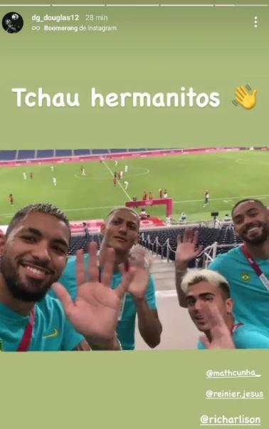 Gelandang Brasil, Douglaz Luiz Ledek Kekalahan Argentina Copyright: Instagram