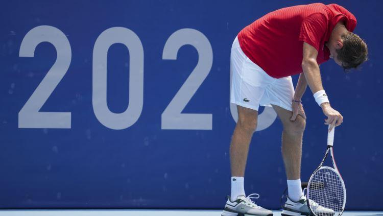 Daniil Medvedev di Olimpiade Tokyo 2020.