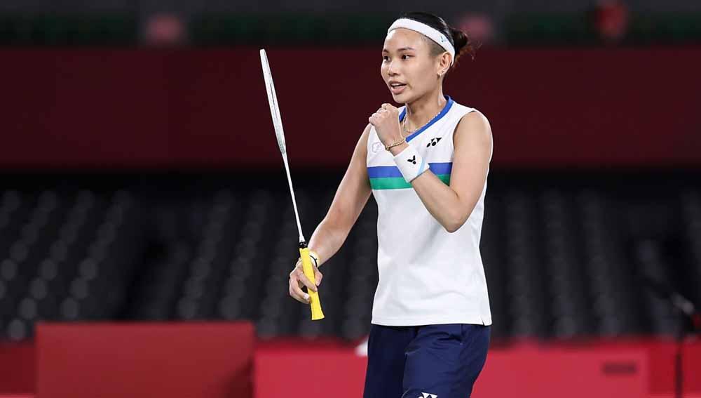 Tai Tzu-ying, pebulutangkis China Taipei memenangkang pertandingan melawan Ratchanok Intanon dari Thailand selama Olimpiade Tokyo 2020. - INDOSPORT
