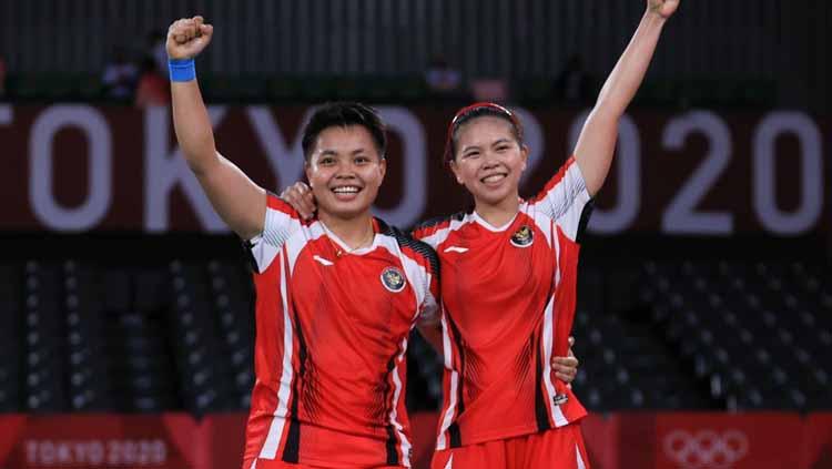 Aksi Greysia Polii dan Apriyani Rahayu ke final Olimpiade Tokyo Copyright: NOC Indonesia