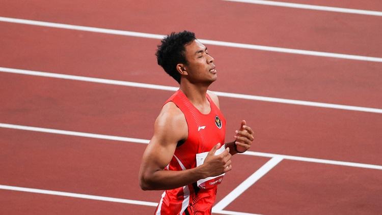 Sprinter andalan Indonesia, Lalu Muhammad Zohri, harus berkorban lebaran jauh dari keluarganya di Lombok demi persiapan membidik emas SEA Games 2023. - INDOSPORT