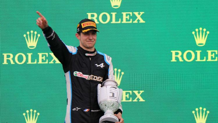 Esteban Ocon jadi juara di F1 GP Hungaria 2021 - INDOSPORT