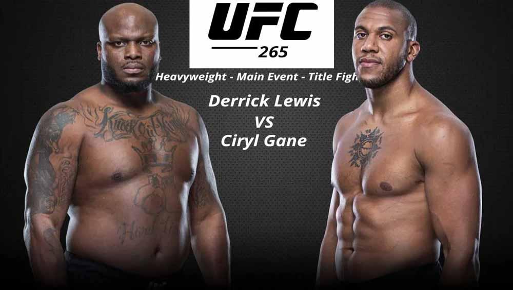 Derrick Lewis vs Ciryl Gane di UFC 265. - INDOSPORT