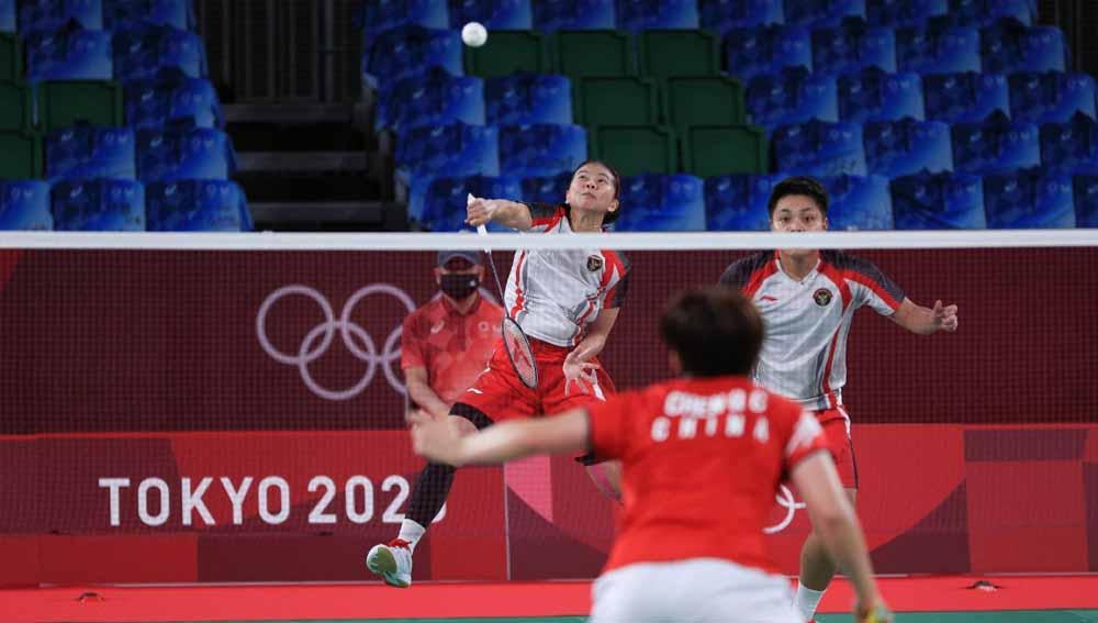 Greysia Polii/Apriyani Rahayu, peraih mendali emas di Olimpiade Tokyo 2020.