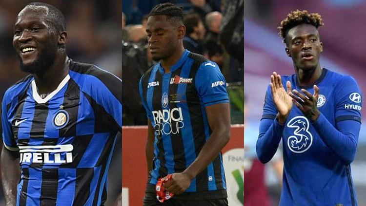 Kolase Romelu Lukaku, Duvan Zapata, dan Tammy Abraham.