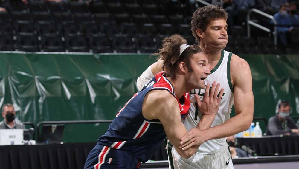Pebasket kembar NBA, Robin Lopez dan Brook Lopez.