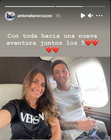 Antonela Roccuzzo Curahkan Rasa Bahagia Copyright: instagram.com/stories/antonelaroccuzzo