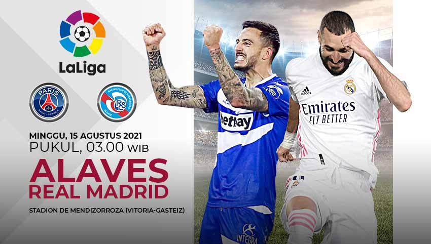 Pertandingan antara Deportivo Alaves vs Real Madrid (LaLiga).