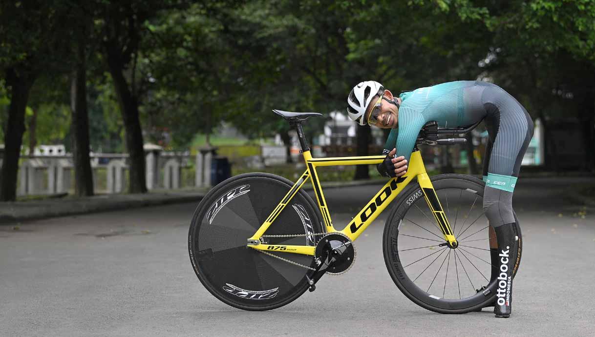 Muhammad Fadli Imammuddin, wakil Indonesia yang akan bersaing di lintasan para balap sepeda Paralimpiade Tokyo 2020.