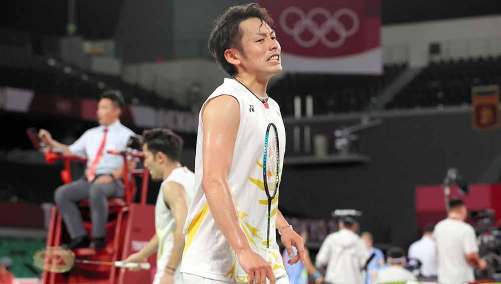 Pebulu tangkis ganda putra Jepang sekaligus rival Kevin/Marcus, Keigo Sonoda bakal comeback dengan pasangan barunya di ajang Vietnam Open 2022. - INDOSPORT