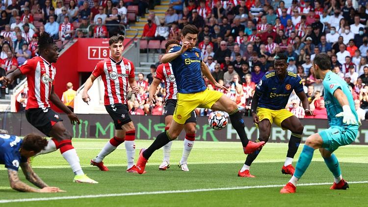 Pertandingan Liga Inggris Southampton vs Manchester City, Minggu (22/8/21).