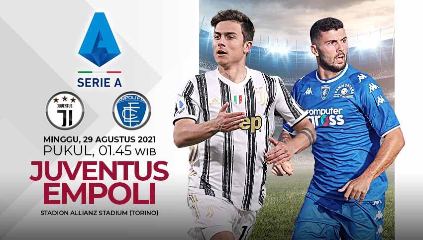 Pertandingan antara Juventus vs Empoli (Serie A Italia).