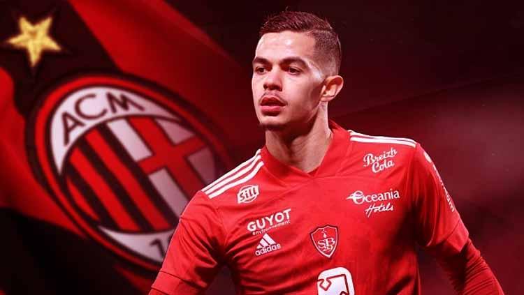 Romain Faivre, playmaker Stade Brest 29 incaran AC Milan.