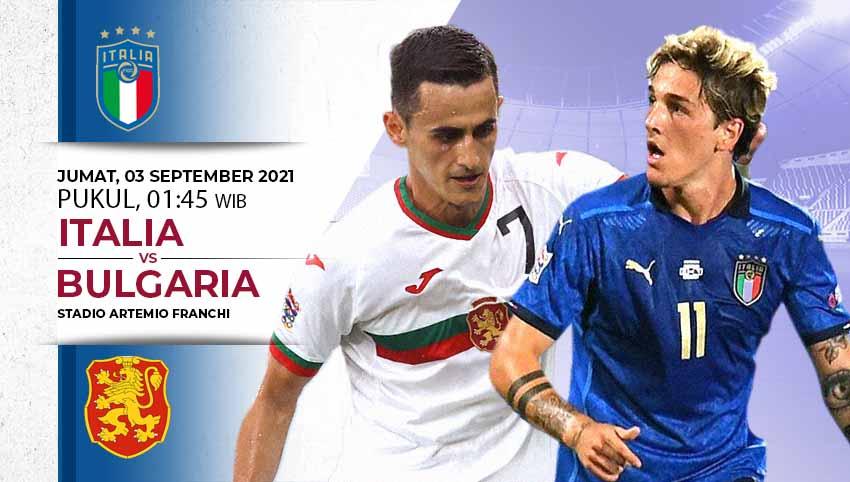 Berikut link live streaming pertandingan kualifikasi Piala Dunia 2022 yang mempertemukan Italia vs Bulgaria.