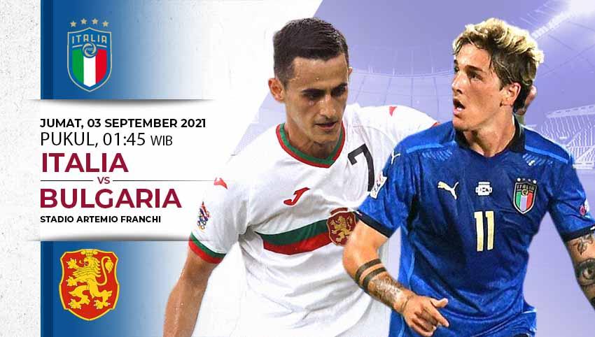 Berikut link live streaming pertandingan kualifikasi Piala Dunia 2022 yang mempertemukan Italia vs Bulgaria. - INDOSPORT