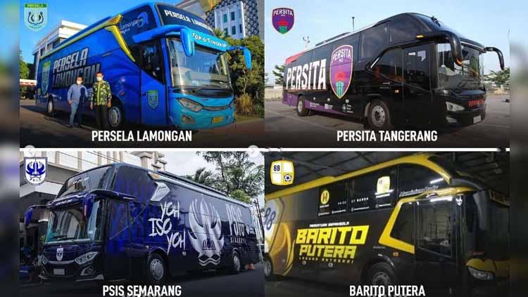 Tampilan baru bus tim Liga 1