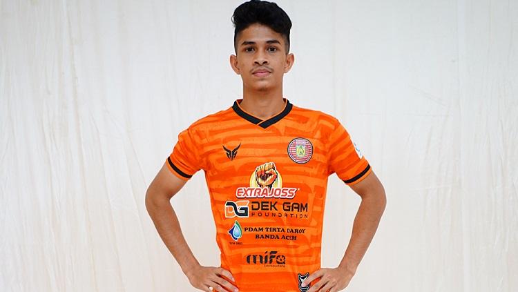 Pemain muda Persiraja Banda Aceh, Subhan Fajri.